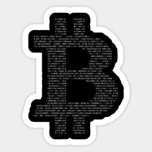 Bitcoin Binary Sticker